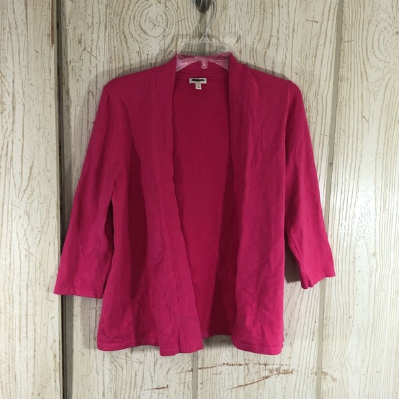 Talbots Tops - Talbots Bright Pink Cardigan Size S